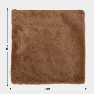 Home Beautiful Brown Polyester Cushion Cover