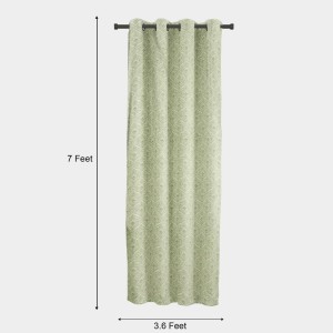 Home Beautiful 7ft. Light Green Polyester Curtain - (M2747) Home Beautiful 7ft. Light Green Polyester Curtain - (M2747)