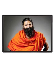 Baba Ramdev Laminated Photo - 11x13 Inches, Divine Blessings for Home & Office and Temple Decoration