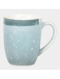 Hitech Sales 320 ml Stoneware Mug Blue | Microwave Safe Ceramic Cup | Ideal for Daily Use