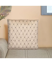 Home Beautiful Beige Velvet Cushion Cover