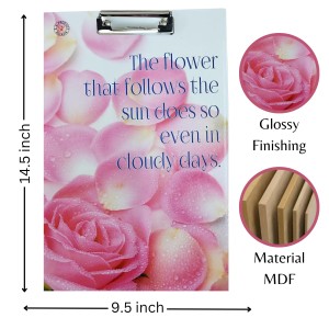 Hi Tech Sales Printed Exam Pad | Regular Wooden Exam Board for Girls & Boys, Kids, Students, Gift, School, Office, Industrial use | Stainless Clipboard (Color-Multicolor, Size-14.5 x 9.5) (Pink) Hi Tech Sales Printed Exam Pad | Regular Wooden Exam Board for Girls & Boys, Kids, Students, Gift, School, Office, Industrial use | Stainless Clipboard (Color-Multicolor, Size-14.5 x 9.5) (Pink)
