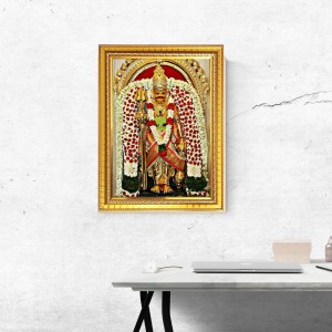 God Shri Veerabhadra Photo Frame - 12x16 Inches, Brown Wooden Frame for Home, Office & Temple Decoration God Shri Veerabhadra Photo Frame - 12x16 Inches, Brown Wooden Frame for Home, Office & Temple Decoration