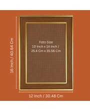 Jay Swaminarayan Photo Frame - 12x16 Inches, Brown Wooden Frame for Home, Office & Temple Decoration Jay Swaminarayan Photo Frame - 12x16 Inches, Brown Wooden Frame for Home, Office & Temple Decoration