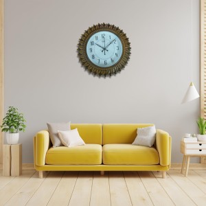 Hitech Sales Classic Quartz Stylish Sunflower Designed Wooden Analog 32 Cm Decorative Weatherproof Latest WallClock Battery Operated Round Easy to Read for Living Room Bedroom Office Kitchen School Hitech Sales Classic Quartz Stylish Sunflower Designed Wooden Analog 32 Cm Decorative Weatherproof Latest WallClock Battery Operated Round Easy to Read for Living Room Bedroom Office Kitchen School