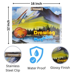 Hi Tech Sales,Excellent Quality Examination Pad || Wooden Drawing Board for Kids/Students, Girls & Boys || Stainless Steel Clip, Plain MDF Hard Board Writing Pad(A3 Size) (Green) Hi Tech Sales,Excellent Quality Examination Pad || Wooden Drawing Board for Kids/Students, Girls & Boys || Stainless Steel Clip, Plain MDF Hard Board Writing Pad(A3 Size) (Green)