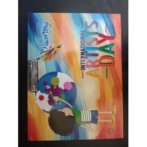 Hi Tech Sales Wooden Drawing Board with Large Drawing Notebook Combo at Low Cost for Kids/Students, Girls & Boys || Stainless Steel Clip, Plain MDF Hard Board Writing Pad (Multicolored) Hi Tech Sales Wooden Drawing Board with Large Drawing Notebook Combo at Low Cost for Kids/Students, Girls & Boys || Stainless Steel Clip, Plain MDF Hard Board Writing Pad (Multicolored)