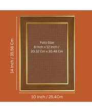Jay Swaminarayan Photo Frame - 10x14 Inches, Brown Wooden Frame for Home, Office & Temple Decoration Jay Swaminarayan Photo Frame - 10x14 Inches, Brown Wooden Frame for Home, Office & Temple Decoration