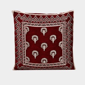 Home Beautiful Maroon Microfiber Cushion Cover Home Beautiful Maroon Microfiber Cushion Cover