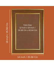 Jay Swaminarayan Photo Frame - 14x18 Inches, Brown Wooden Frame for Home, Office & Temple Decoration Jay Swaminarayan Photo Frame - 14x18 Inches, Brown Wooden Frame for Home, Office & Temple Decoration