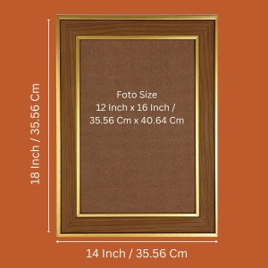 Jay Swaminarayan Photo Frame - 14x18 Inches, Brown Wooden Frame for Home, Office & Temple Decoration Jay Swaminarayan Photo Frame - 14x18 Inches, Brown Wooden Frame for Home, Office & Temple Decoration