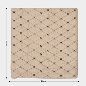 Home Beautiful Beige Velvet Cushion Cover Home Beautiful Beige Velvet Cushion Cover