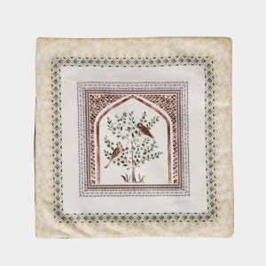 Home Beautiful White Polyester Cushion Cover