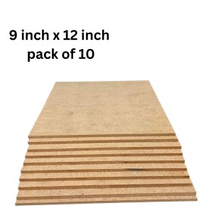 MDF Board Sheet 3 mm for Arts & Crafts | Premium Plain MDF Wood Sheets for Painting, Resin Art, Mandala, Pyrography, Decoupage & Lamination | 9 x 12 Inch | Pack of 10 (9x12) MDF Board Sheet 3 mm for Arts & Crafts | Premium Plain MDF Wood Sheets for Painting, Resin Art, Mandala, Pyrography, Decoupage & Lamination | 9 x 12 Inch | Pack of 10 (9x12)