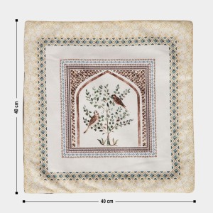 Home Beautiful White Polyester Cushion Cover