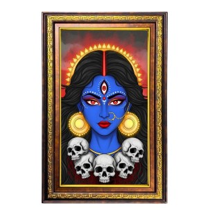 Durga Matha Digital Golden Balck Color Photo Frame | Hindu Religious Wall Decor | 10x16 Inches - Inspirational Wall Art for Office, Home Decor - Ideal Spiritual Gift (F16711) Durga Matha Digital Golden Balck Color Photo Frame | Hindu Religious Wall Decor | 10x16 Inches - Inspirational Wall Art for Office, Home Decor - Ideal Spiritual Gift (F16711)