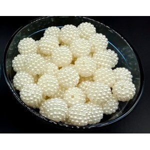 HiTechMart 10mm Round Dotted Ball Shaped Creamy White Pearl Plastic Beads for Jewelry, Arts & Crafts, Embroidery, Bracelets - Women, Girls & Kids. (Pack of 100) HiTechMart 10mm Round Dotted Ball Shaped Creamy White Pearl Plastic Beads for Jewelry, Arts & Crafts, Embroidery, Bracelets - Women, Girls & Kids. (Pack of 100)