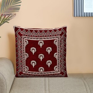 Home Beautiful Maroon Microfiber Cushion Cover Home Beautiful Maroon Microfiber Cushion Cover