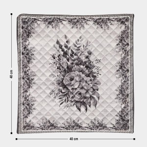 Home Beautiful Grey Polyester Cushion Cover