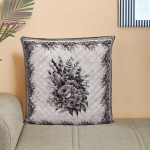 Home Beautiful Grey Polyester Cushion Cover