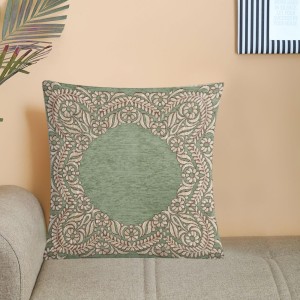 Home Beautiful Green Polyester Cushion Cover Home Beautiful Green Polyester Cushion Cover