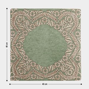 Home Beautiful Green Polyester Cushion Cover Home Beautiful Green Polyester Cushion Cover