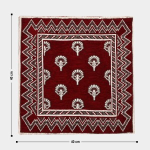 Home Beautiful Maroon Microfiber Cushion Cover Home Beautiful Maroon Microfiber Cushion Cover
