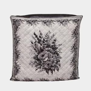 Home Beautiful Grey Polyester Cushion Cover