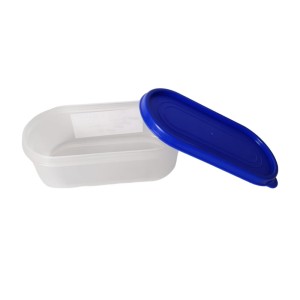 Airtight Kitchen Storage Container, 600ml Capacity, Blue Lid (Set of 2) (7 X 2.5) Airtight Kitchen Storage Container, 600ml Capacity, Blue Lid (Set of 2) (7 X 2.5)