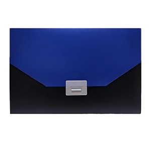 Hitech Sales Expanding File Folder A4 Size 7 Pocket with Buckle Closure Blue and Black Expanding Document Organizer for documents Buckle Storage Multi-Pocket (Blue & Black) Hitech Sales Expanding File Folder A4 Size 7 Pocket with Buckle Closure Blue and Black Expanding Document Organizer for documents Buckle Storage Multi-Pocket (Blue & Black)