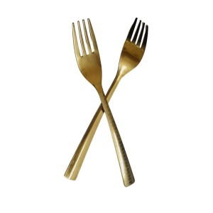 Hitech salesStainless Steel Dinning, Luxury Dinner Fork with Gold Pvd Coating, Set of 2, Length 6.5 inch, Dazzle Design,Daily Use Hitech salesStainless Steel Dinning, Luxury Dinner Fork with Gold Pvd Coating, Set of 2, Length 6.5 inch, Dazzle Design,Daily Use
