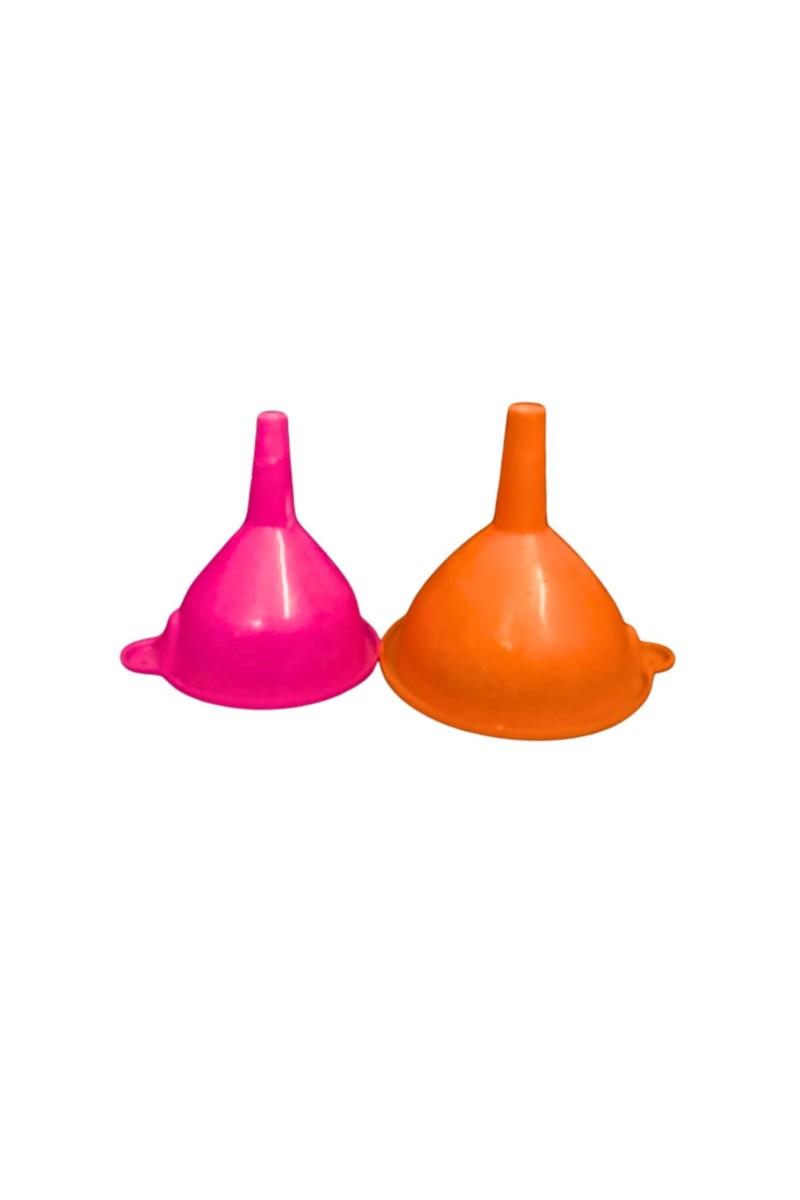 Plastic Funnel Set 2 – Multipurpose Wide Mouth Funnels for Kitchen Use, Liquid & Dry Transfer, Oil, Water, Juice, Powder Filling, Durable & Easy to Clean