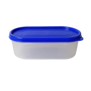 Airtight Kitchen Storage Container, 600ml Capacity, Blue Lid (Set of 2) (7 X 2.5) Airtight Kitchen Storage Container, 600ml Capacity, Blue Lid (Set of 2) (7 X 2.5)