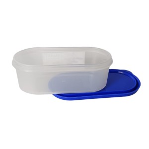 Airtight Kitchen Storage Container, 600ml Capacity, Blue Lid (Set of 2) (7 X 2.5) Airtight Kitchen Storage Container, 600ml Capacity, Blue Lid (Set of 2) (7 X 2.5)