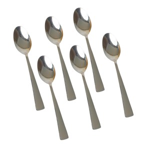 Hitech Sales Stainless Steel Set of 6,18 cm Long,Spoons for Home & Kitchen,Dinning Tableware Gift for House Warming,6 Pieces Spoons Silver Imperial Design Hitech Sales Stainless Steel Set of 6,18 cm Long,Spoons for Home & Kitchen,Dinning Tableware Gift for House Warming,6 Pieces Spoons Silver Imperial Design