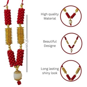 Hitech Sales Artificial Mala for Pooja, Temple, and Festival Decoration | Traditional Prayer Garlands (Small - 17 cm, Pack of 1) Hitech Sales Artificial Mala for Pooja, Temple, and Festival Decoration | Traditional Prayer Garlands (Small - 17 cm, Pack of 1)