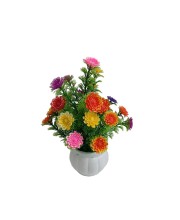 Hitech Artificial Flower Pot Multi Colour Tableware Home Decor Living Room Shop Office Bed Room Washroom & Gift Artificial Plant with Pot Pack of 1 Hitech Artificial Flower Pot Multi Colour Tableware Home Decor Living Room Shop Office Bed Room Washroom & Gift Artificial Plant with Pot Pack of 1