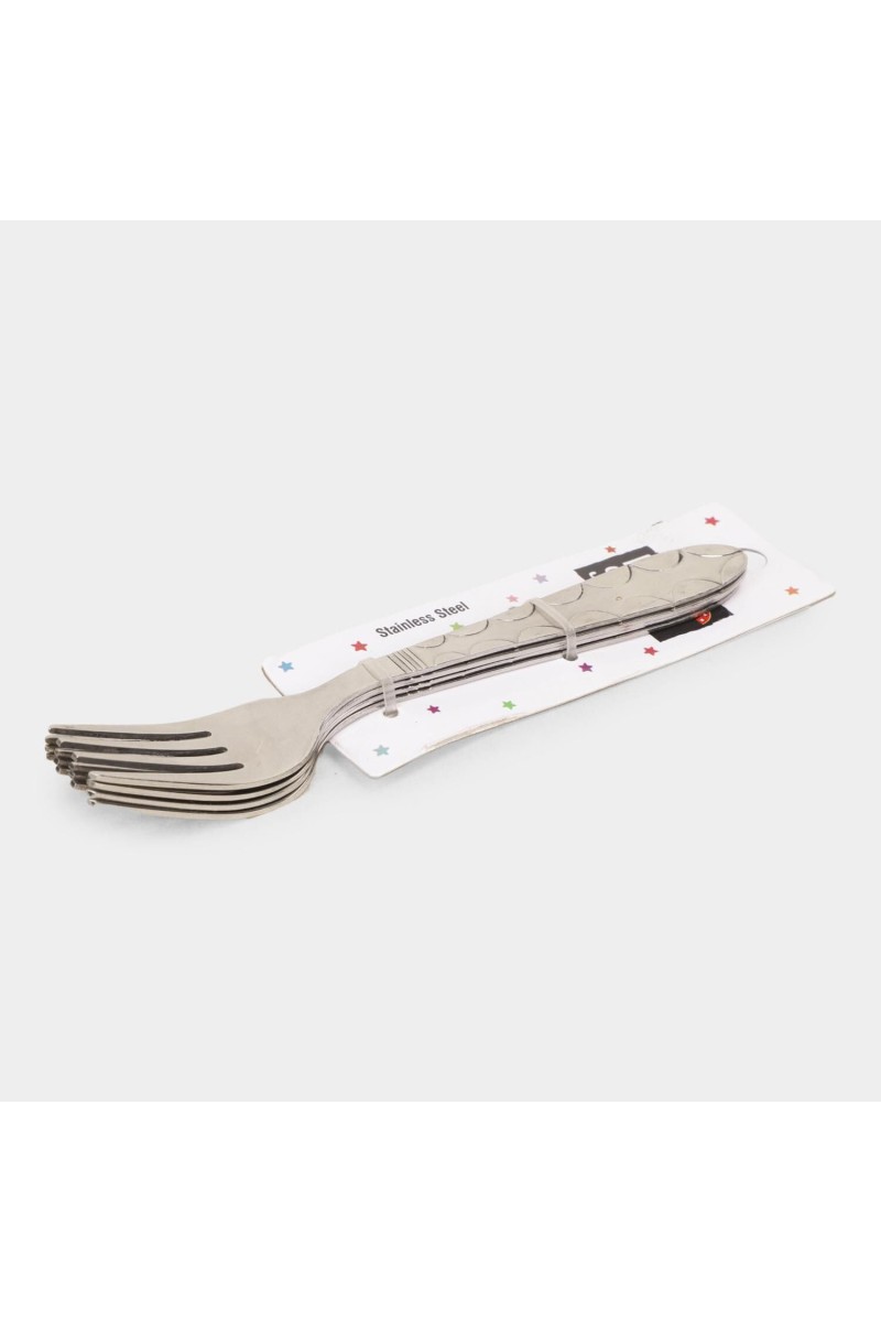 Steel Baby Fork 1 6 cm Length (Pack of 4)