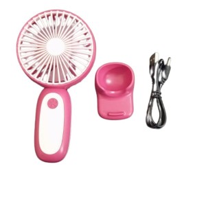 Mini Hand Fan – Portable USB Rechargeable Personal Fan, 3 Speeds, Quiet Operation, Handheld or Desk Use, Ideal for Travel, Office, Outdoor, and Summer Activities (Pink) Mini Hand Fan – Portable USB Rechargeable Personal Fan, 3 Speeds, Quiet Operation, Handheld or Desk Use, Ideal for Travel, Office, Outdoor, and Summer Activities (Pink)