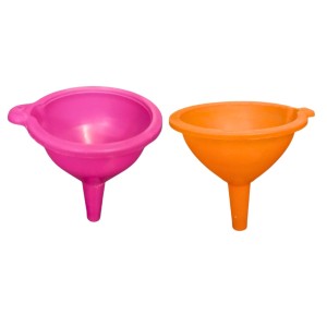 Plastic Funnel Set 2 – Multipurpose Wide Mouth Funnels for Kitchen Use, Liquid & Dry Transfer, Oil, Water, Juice, Powder Filling, Durable & Easy to Clean