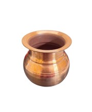 Pure Copper Kalash Lota Traditional Puja Vessel for Daily and Festive Use 4.5/2.5 Inch Pure Copper Kalash Lota Traditional Puja Vessel for Daily and Festive Use 4.5/2.5 Inch