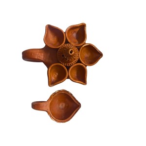 Handcrafted Pancha Pradeep with Diya Combo – Traditional Indian Terracotta 5-Headed Oil Lamp for Diwali, Pooja, and Home Decoration. Handcrafted Pancha Pradeep with Diya Combo – Traditional Indian Terracotta 5-Headed Oil Lamp for Diwali, Pooja, and Home Decoration.