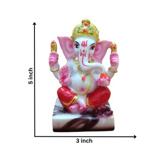 Hi Tech Sales Handcrafted Siddhi Ganesh Idol for Home Decor, Gifting Diwali, Birthday, Festivals (5 x 3 Inches) (Red) Hi Tech Sales Handcrafted Siddhi Ganesh Idol for Home Decor, Gifting Diwali, Birthday, Festivals (5 x 3 Inches) (Red)
