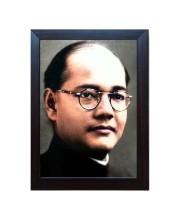 Hitech Netaji Subhas Chandra Bose Laminated Photo Frame for Table, Study & Living Room, Gifts (Synthetic Wood Base and Front Glass, 8 x 6 inch) Hitech Netaji Subhas Chandra Bose Laminated Photo Frame for Table, Study & Living Room, Gifts (Synthetic Wood Base and Front Glass, 8 x 6 inch)
