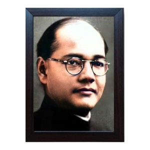 Hitech Netaji Subhas Chandra Bose Laminated Photo Frame for Table, Study & Living Room, Gifts (Synthetic Wood Base and Front Glass, 8 x 6 inch) Hitech Netaji Subhas Chandra Bose Laminated Photo Frame for Table, Study & Living Room, Gifts (Synthetic Wood Base and Front Glass, 8 x 6 inch)