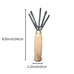 Garden Hand Cultivator Tool with Wooden Handle – 5 Prong Manual Rake for Wooden Handle Manual Tool for Weeding, Aerating & Soil Cultivation Farming. Garden Hand Cultivator Tool with Wooden Handle – 5 Prong Manual Rake for Wooden Handle Manual Tool for Weeding, Aerating & Soil Cultivation Farming.