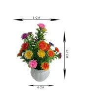 Hitech Artificial Flower Pot Multi Colour Tableware Home Decor Living Room Shop Office Bed Room Washroom & Gift Artificial Plant with Pot Pack of 1 Hitech Artificial Flower Pot Multi Colour Tableware Home Decor Living Room Shop Office Bed Room Washroom & Gift Artificial Plant with Pot Pack of 1