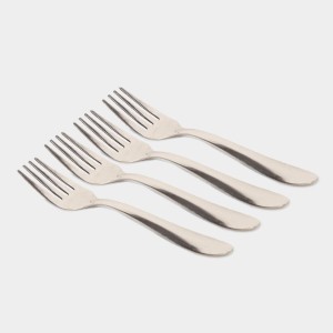 Stainless Steel Fork Set of 4 1 3.5 cm Length (Pack of 4) Stainless Steel Fork Set of 4 1 3.5 cm Length (Pack of 4)