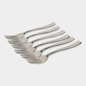 Stainless Steel Fork Set of 4 1 7 X 2.5cm (Pack of 6) Stainless Steel Fork Set of 4 1 7 X 2.5cm (Pack of 6)