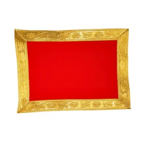 Velvet Pooja Cloth | Bhakti Lehar, Plain Altar Cloth for God Idols, Home Mandir, Temple and Pooja Ghar (8X6) Velvet Pooja Cloth | Bhakti Lehar, Plain Altar Cloth for God Idols, Home Mandir, Temple and Pooja Ghar (8X6)